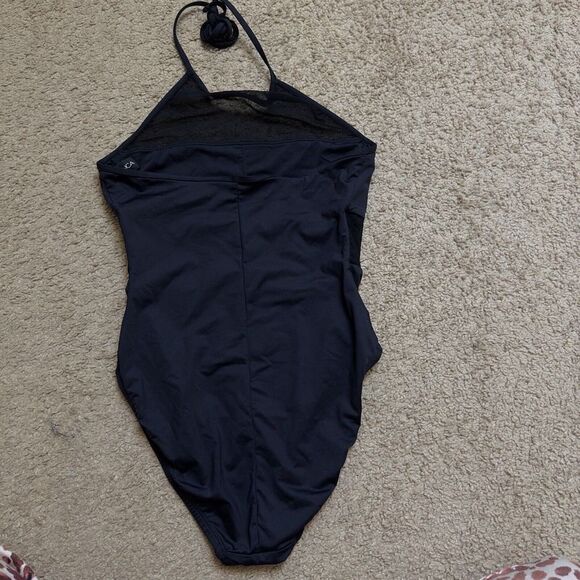 La Blanca Poppy Red Halter One Piece Swimsuit Size‎ 6 Black Summer Bathing-suit - Picture 5 of 11